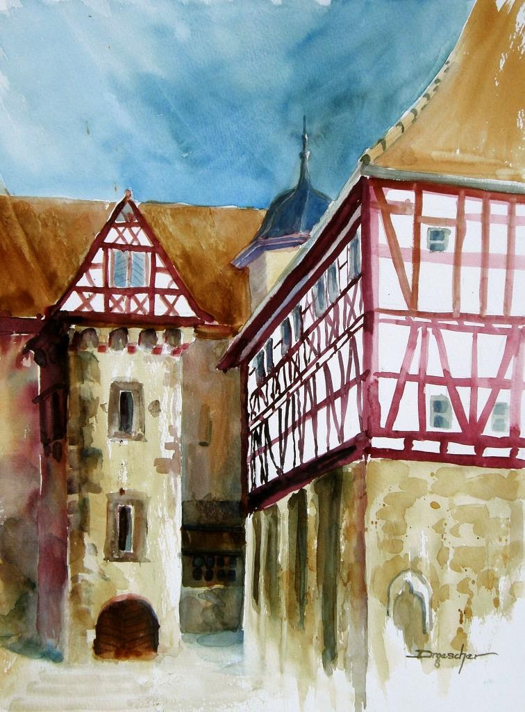Heppenheim, Kurmainzer Amtshof II, 2008, 36x48.jpg