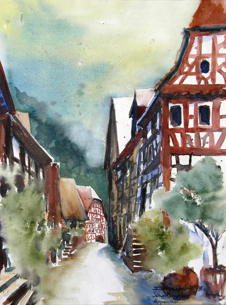 Heppenheim, Schunkengasse, 1998, 36x48.jpg