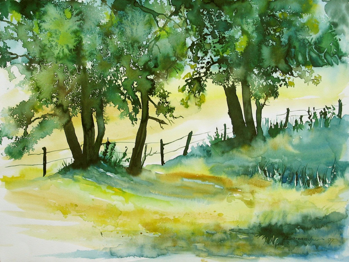 Zwei Bäume im Gegenlicht 1997 36x48.jpg