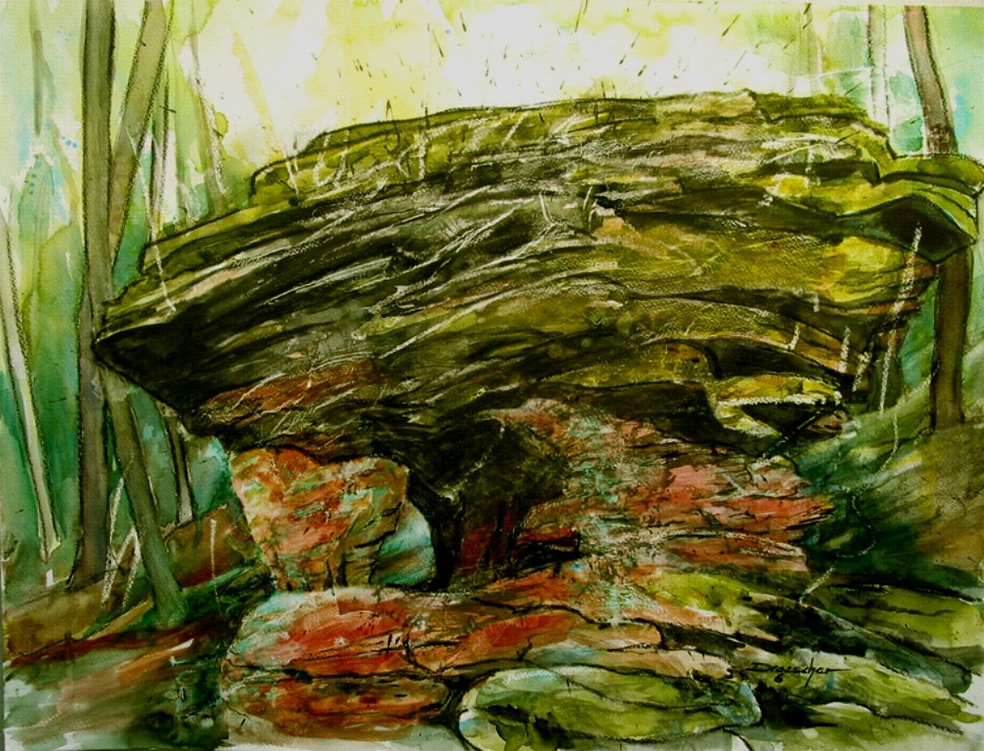 011 Teufelsschmiede (Pfälzer Wald) 2006 50x64.jpg